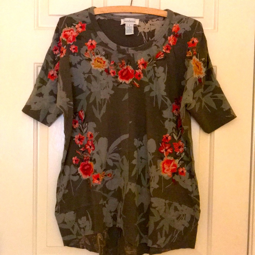 Sundance Embroidered Loose Tee